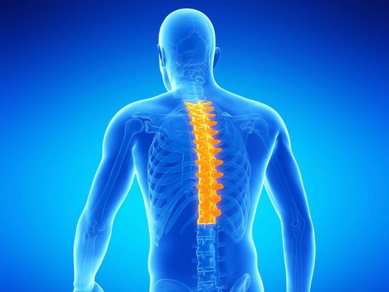 torakalna hrbtenica in osteohondroza